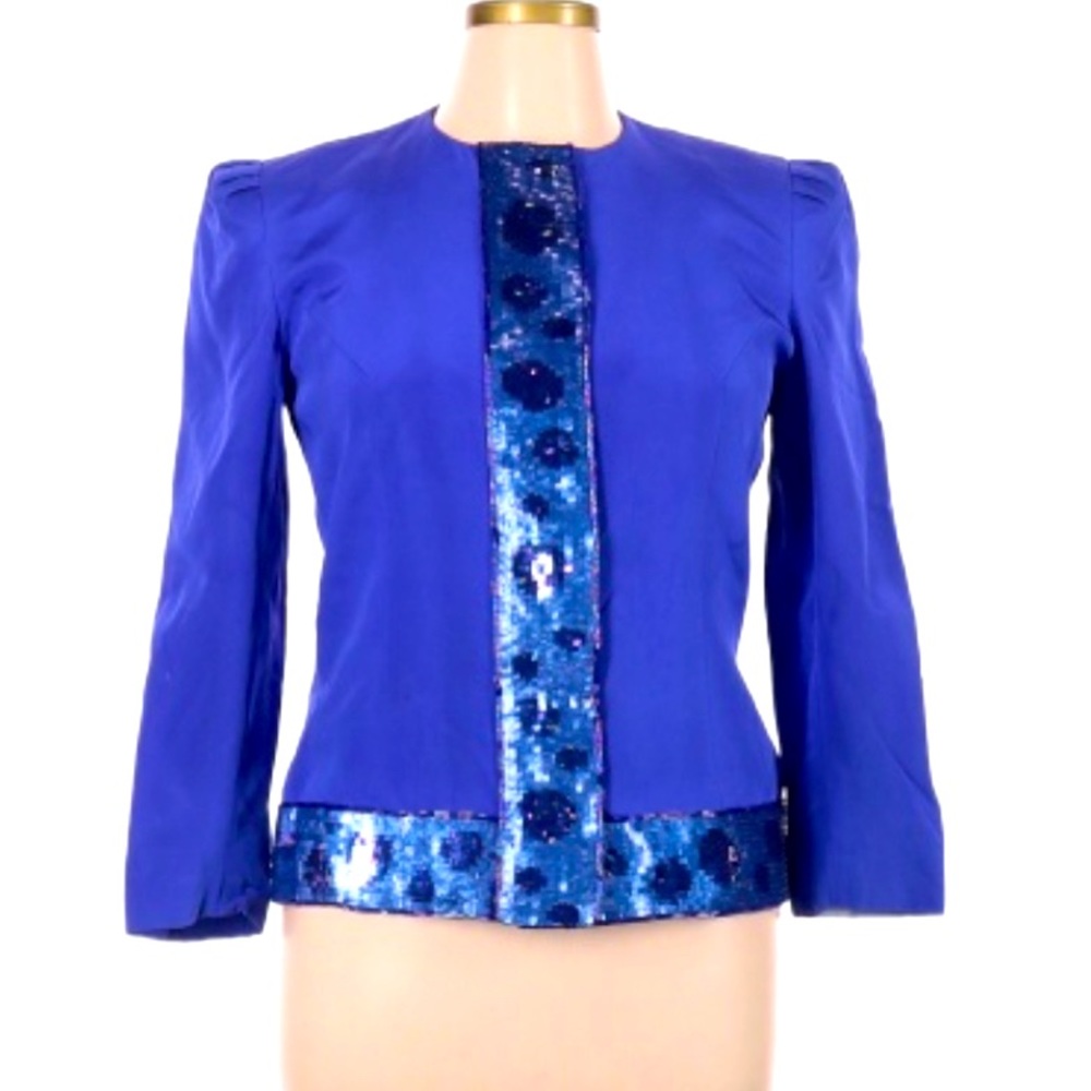 Carolina Herrera for Saks Fifth Avenue, blue jacket